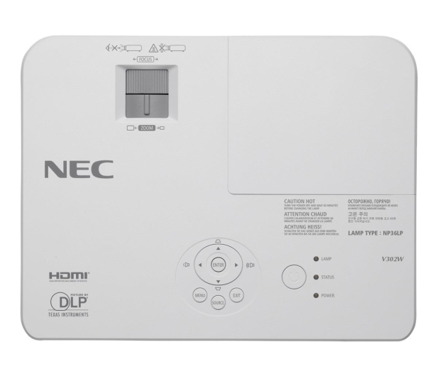 NEC V302W DLP WXGA 3000ANSI 10000:1 16:10, RS-232 - 250218 - zdjęcie 5